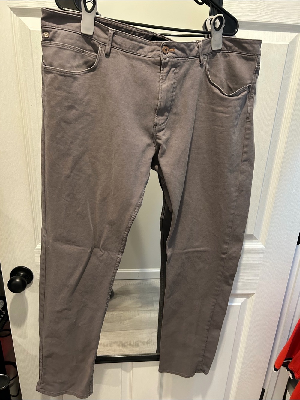 Massimo Dutti Men's Taupe Slim Straight Jeans
